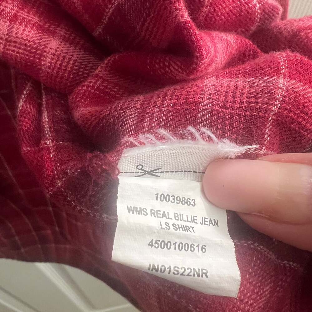 Ariat Ladies Billie Jean Long Sleeve Shirt - Adobe Plaid Size XL - Picture 2 of 5